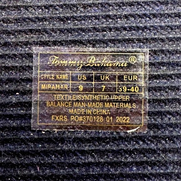 Tommy Bahama Womens Miramar Flip Flops Size 9 US Navy Blue Sailboat & Heart - Picture 6 of 8